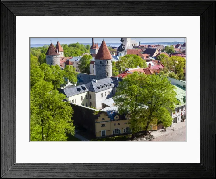 Framed Print : View of Tallinn from Toompea hill, Old Town of Tallinn, UNESCO World Heritage Site