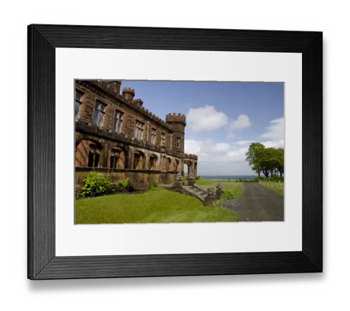 Framed Print : Scotland, Inner Hebrides, Isle of Rum (aka Rhum). Historic Kinloch Castle, c. 1900 Framed Print : Scotland, Inner Hebrides, Isle of Rum (aka Rhum). Historic Kinloch Castle, c. 1900