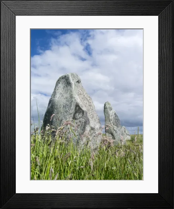 Framed Print : Standing Stones of Callanish III (3) on Great Bernera, isle of Lewis, Outer Hebrides