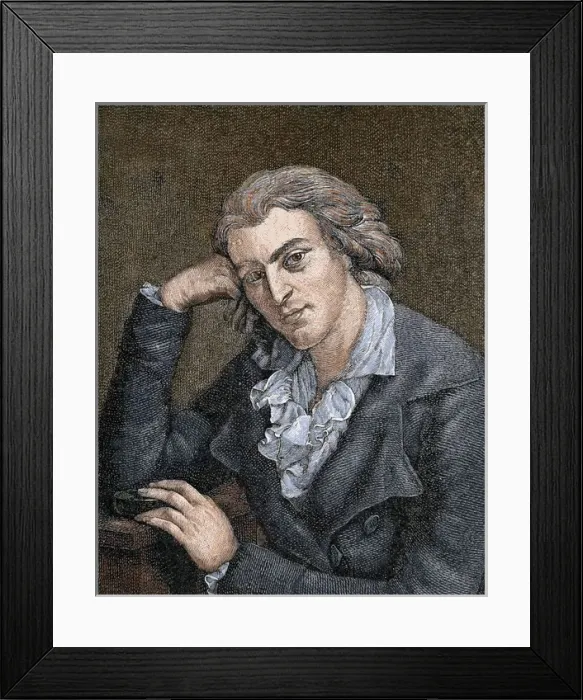 Framed Print : SCHILLER, Johann Christoph Friedrich von (Marbach 1759-Weimar, 1805). German poet