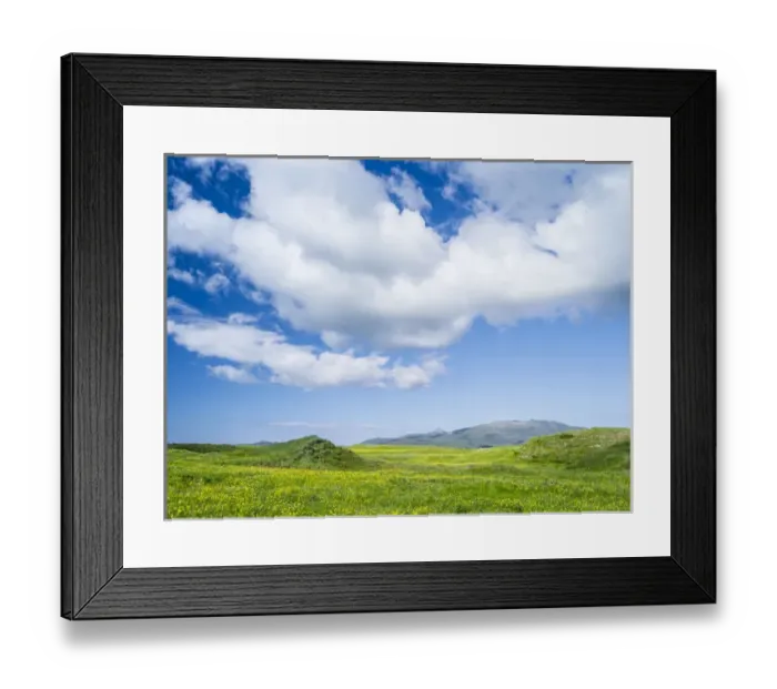 Framed Print : Landscape on the island of South Uist (Uibhist a Deas) in the Outer Hebrides. Machair Framed Print : Landscape on the island of South Uist (Uibhist a Deas) in the Outer Hebrides. Machair