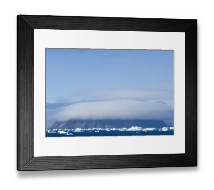 Framed Print : Cape York in the fog, Melville Bay, Greenland Framed Print : Cape York in the fog, Melville Bay, Greenland
