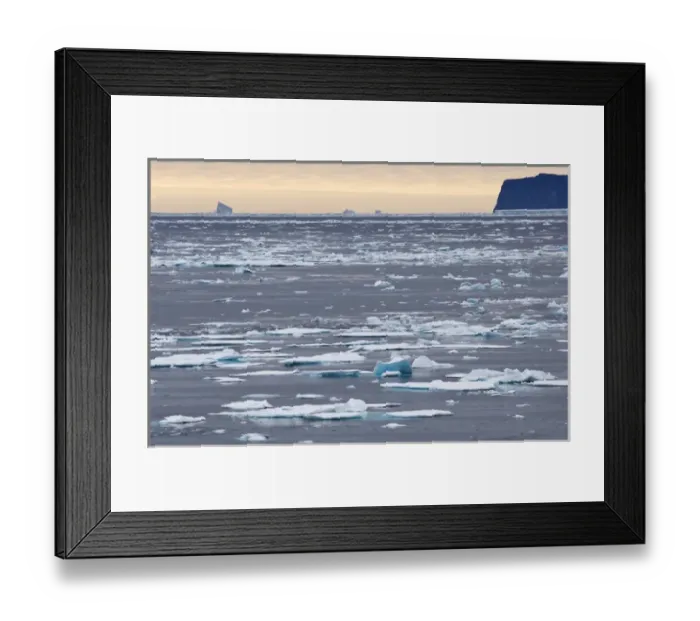Framed Print : Broken sea ice Scoresby Sund East Coast of Greenland Framed Print : Broken sea ice Scoresby Sund East Coast of Greenland