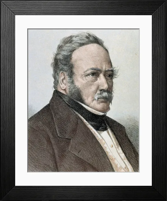 Framed Print : Kock, Paul de (Pasey, 1794-Paris, 1871). French writer. Engraving by LLanta. Colored Framed Print : Kock, Paul de (Pasey, 1794-Paris, 1871). French writer. Engraving by LLanta. Colored