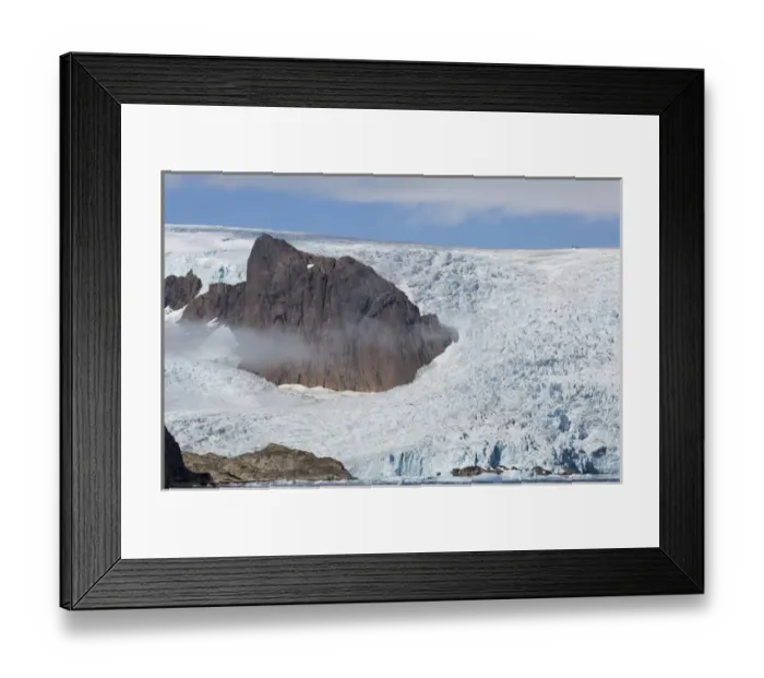 Framed Print : Glacier Prins Christian Sund Greenland