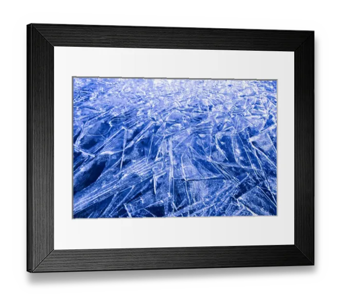 Framed Print : Fresh water ice detail Bredefjord Greenland