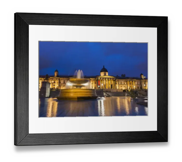 Framed Print : England, London. National Gallery building at twilight Framed Print : England, London. National Gallery building at twilight