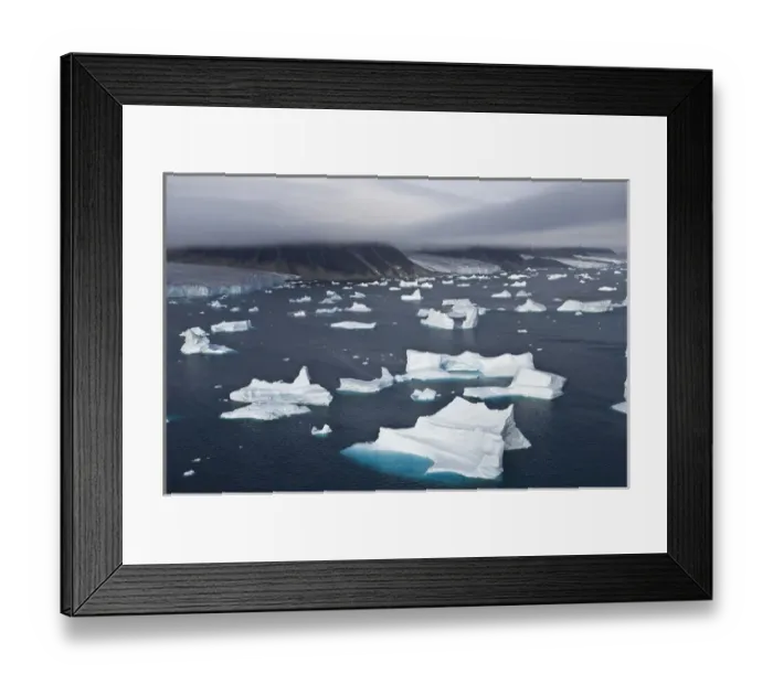Framed Print : Icebergs Cape York Greenland Framed Print : Icebergs Cape York Greenland