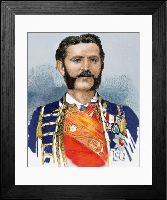 Framed Print : Nicholas I (1841- 1921). Prince (1860-1910) and King of Montenegro (1910-1918)