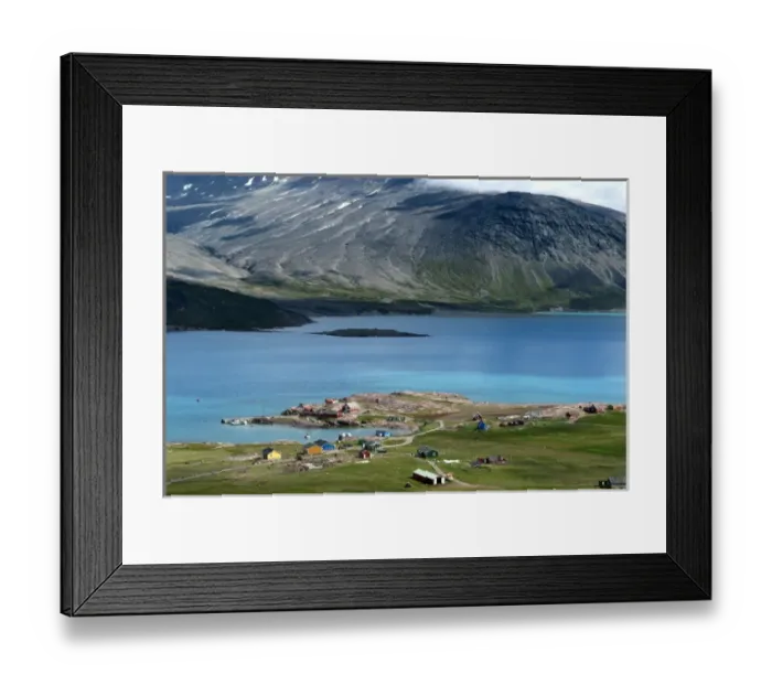 Framed Print : Greenland, Igaliku. Once the heart of 12th century Norse Greenland, Igaliku is a
