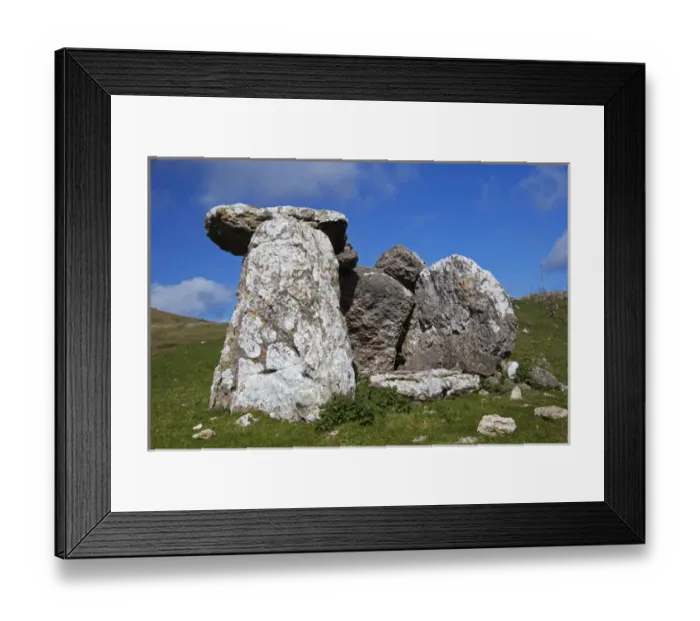 Framed Print : Europe, United Kingdom, Wales, Conwy. Llety r Filiast Cromlech on the Great Orme