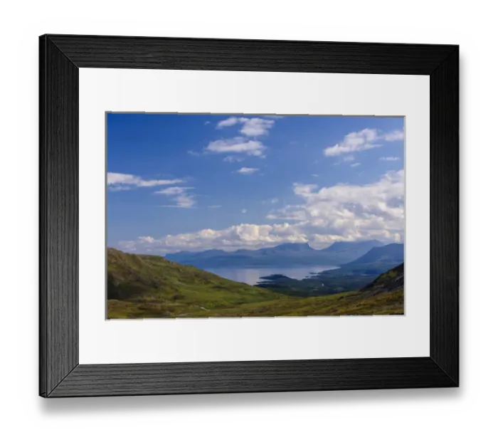 Framed Print : Sweden, Norrbotten. View of Torne Lake and the famous Lapporten, a U-shaped glacially Framed Print : Sweden, Norrbotten. View of Torne Lake and the famous Lapporten, a U-shaped glacially