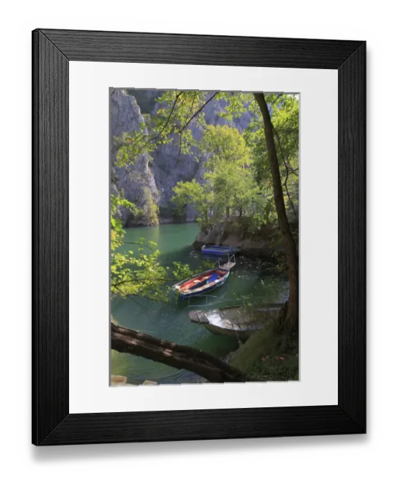 Framed Print : SE Europe, central Balkan Peninsula, The Republic of Macedonia, Matka is a canyon west of Skopje Framed Print : SE Europe, central Balkan Peninsula, The Republic of Macedonia, Matka is a canyon west of Skopje