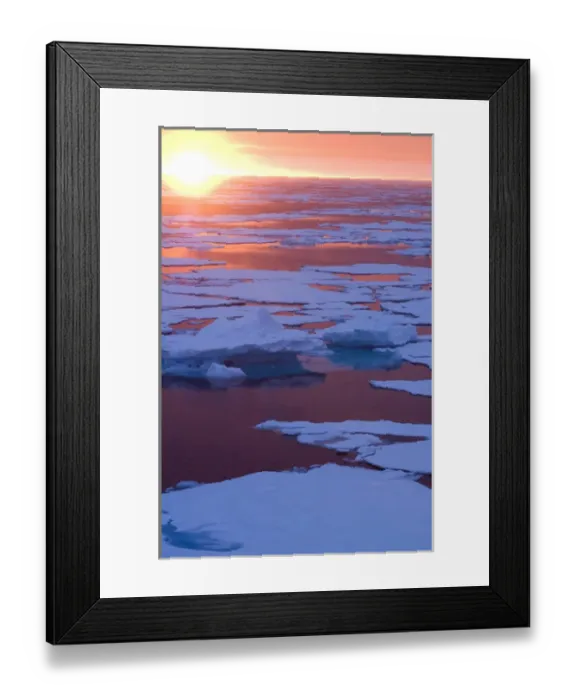 Framed Print : Sunset Greenland Sea East Coast of Greenland Framed Print : Sunset Greenland Sea East Coast of Greenland