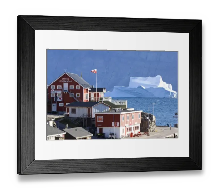 Framed Print : Village Uummannaq Greenland