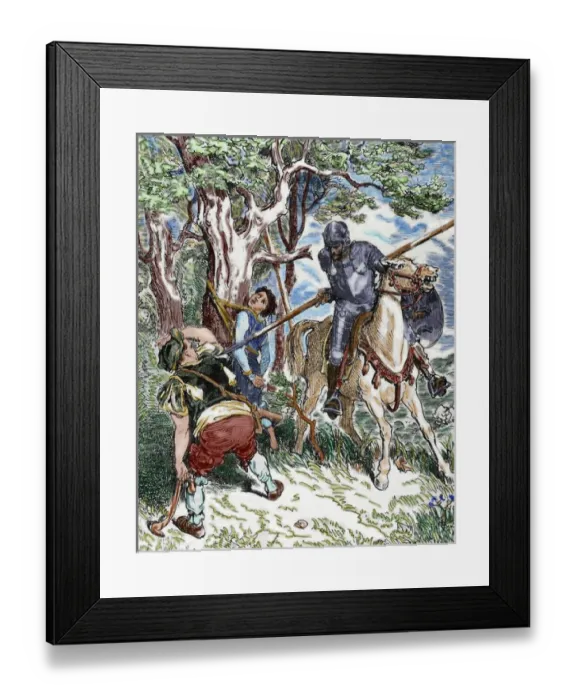 Framed Print : The Ingenious Hidalgo Don Quixote of La Mancha by Spanish writer Miguel de Cervantes (1547-1616) Framed Print : The Ingenious Hidalgo Don Quixote of La Mancha by Spanish writer Miguel de Cervantes (1547-1616)