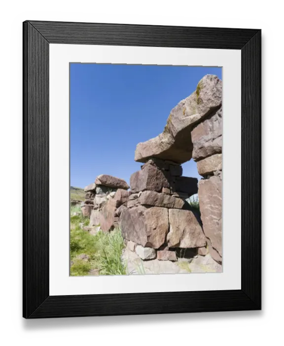 Framed Print : Ruins of the episcopal church. Village Igaliku (Gardar) on the shore of Einarsfjord Framed Print : Ruins of the episcopal church. Village Igaliku (Gardar) on the shore of Einarsfjord