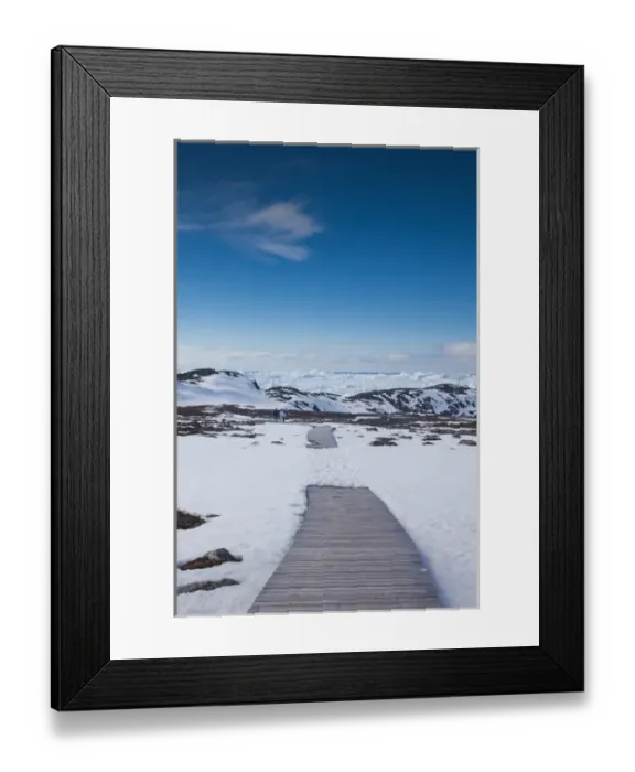 Framed Print : Greenland, Disko Bay, Ilulissat, Sermermiut Ruins hike, hiking walkway