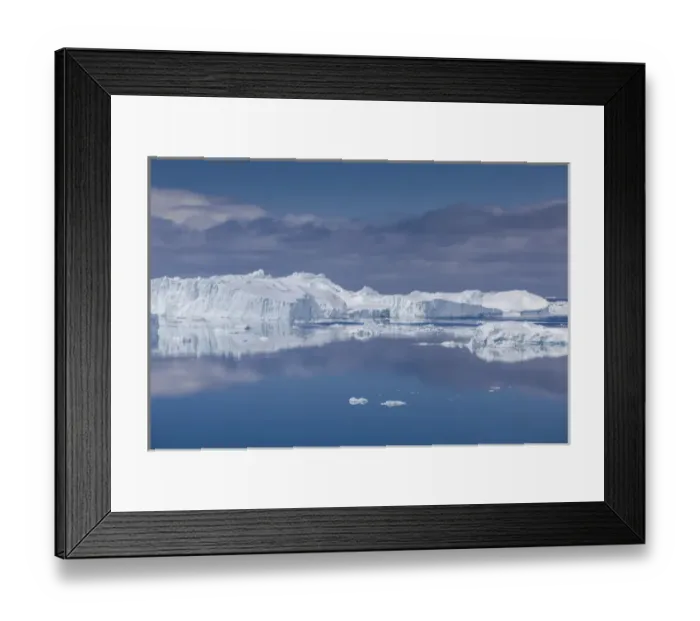 Framed Print : Greenland, Disko Bay, Ilulissat, elevated view of floating ice Framed Print : Greenland, Disko Bay, Ilulissat, elevated view of floating ice