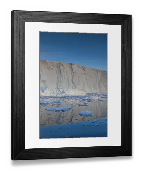 Framed Print : Greenland, Disko Bay, Ilulissat, floating ice at sunset Framed Print : Greenland, Disko Bay, Ilulissat, floating ice at sunset
