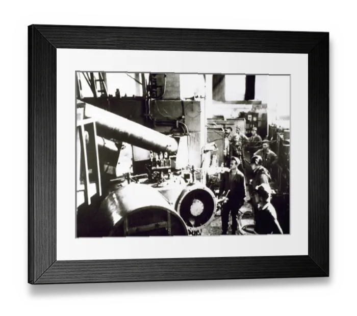 Framed Print : WORLD WAR II (1939-1945). U. S. team carrying out the work of destruction of laboratories Framed Print : WORLD WAR II (1939-1945). U. S. team carrying out the work of destruction of laboratories