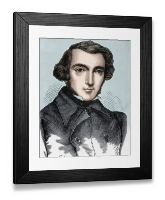 Framed Print : Tocqueville, Alexis Henri Clrete, Earl of (1805-1859). French writer and politician Framed Print : Tocqueville, Alexis Henri Clrete, Earl of (1805-1859). French writer and politician