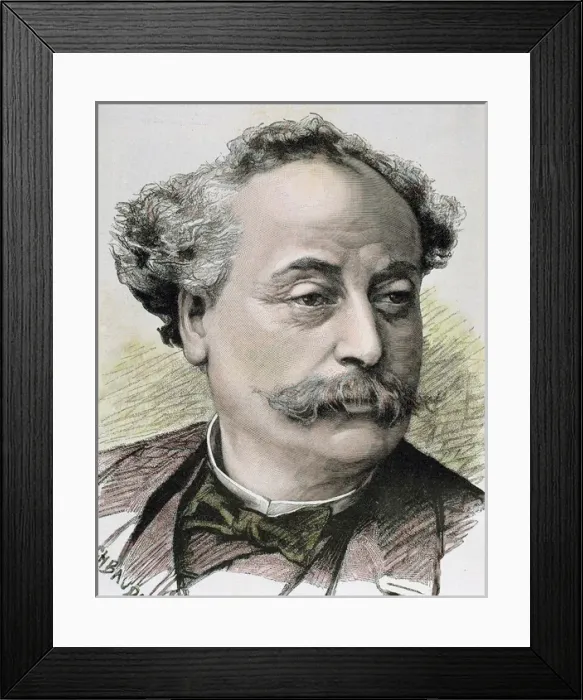 Framed Print : DUMAS, Alexandre (Paris, 1824-Marly-le-Roi, 1895). French novelist and playwright Framed Print : DUMAS, Alexandre (Paris, 1824-Marly-le-Roi, 1895). French novelist and playwright