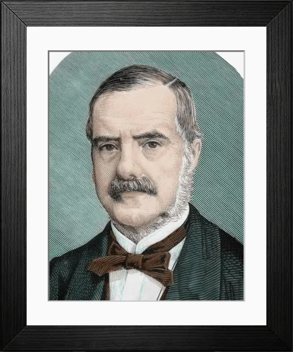Framed Print : RHODES, Cecil John (1853-1902). English businessman and politician. Colored engraving Framed Print : RHODES, Cecil John (1853-1902). English businessman and politician. Colored engraving