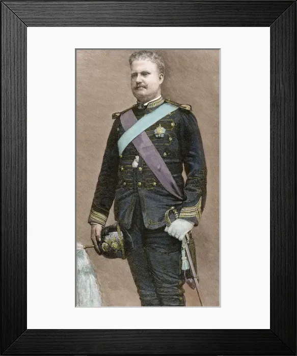 Framed Print : Charles I of Portugal (1863-1908). King of Portugal and the Algarves (1889-1908) Framed Print : Charles I of Portugal (1863-1908). King of Portugal and the Algarves (1889-1908)
