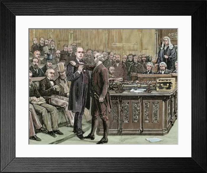 Framed Print : Brandlaugh, Charles (1833-1891). English politician