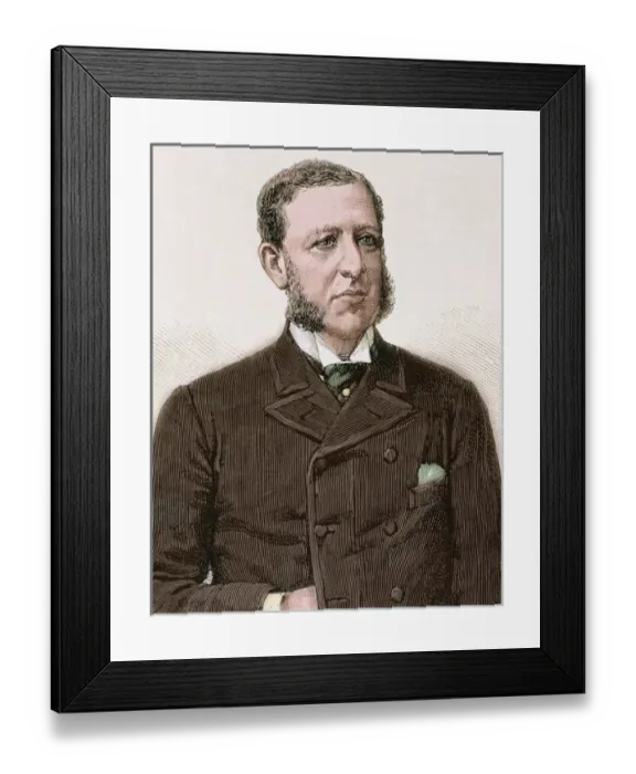 Framed Print : Colon de la Cerda, Christopher (Madrid, 1837-Madrid 1910). Duke of Veragua. Spanish politician Framed Print : Colon de la Cerda, Christopher (Madrid, 1837-Madrid 1910). Duke of Veragua. Spanish politician