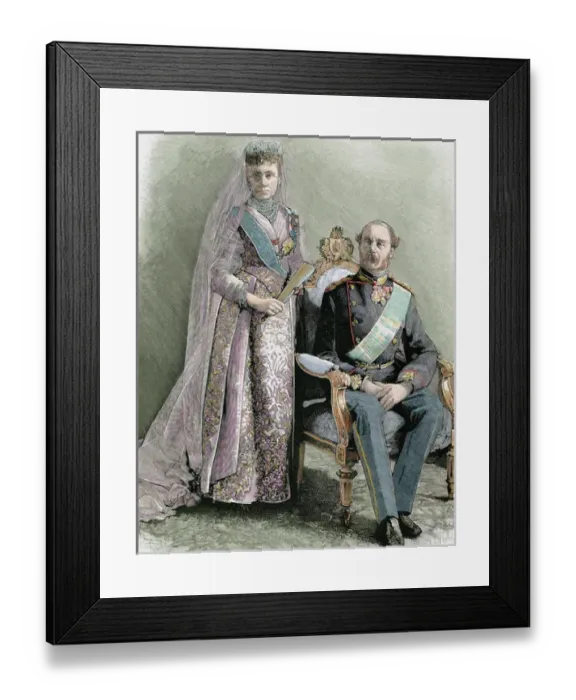 Framed Print : Christian IX (Gottorp, 1818-Copenhagen, 1906). King of Denmark (1863-1906), was Framed Print : Christian IX (Gottorp, 1818-Copenhagen, 1906). King of Denmark (1863-1906), was