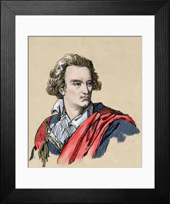 Framed Print : Alfieri, Vittorio, Conte (Asti, 1749-Florence, 1803). Italian poet and playwright