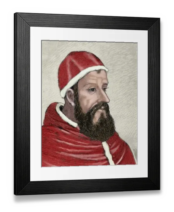 Framed Print : Clement VII (14781534), born Giulio di Giuliano de Medici Cardinal from 1513 to 1523 Framed Print : Clement VII (14781534), born Giulio di Giuliano de Medici Cardinal from 1513 to 1523