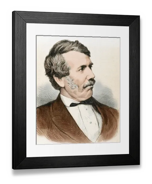 Framed Print : LIVINGSTONE, David (1813-1873). Scottish explorer Framed Print : LIVINGSTONE, David (1813-1873). Scottish explorer
