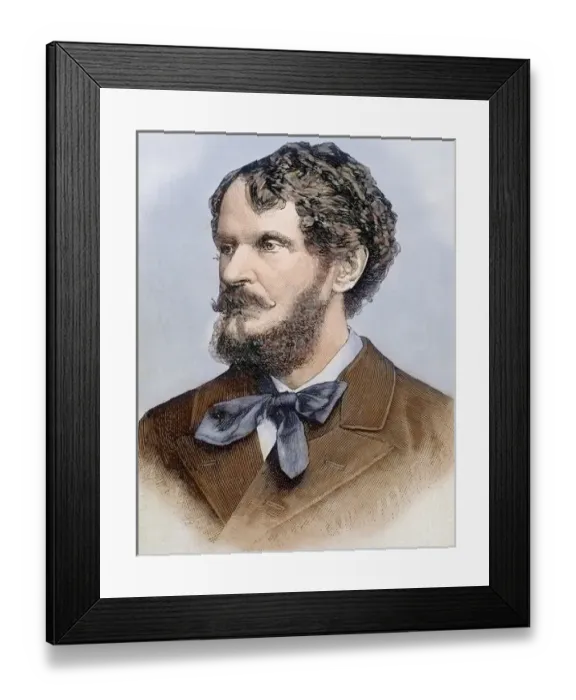 Framed Print : Andrassy, Gyula, Count (1823- 1890). Hungarian politician. Engraving. Colored Framed Print : Andrassy, Gyula, Count (1823- 1890). Hungarian politician. Engraving. Colored
