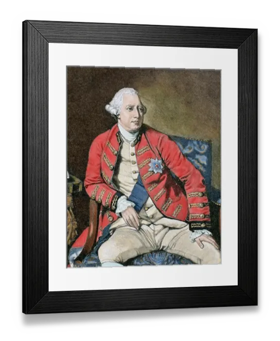 Framed Print : George III (London, 1738-Windsor, 1820). King of Great Britain and Ireland (1760-1820) Framed Print : George III (London, 1738-Windsor, 1820). King of Great Britain and Ireland (1760-1820)