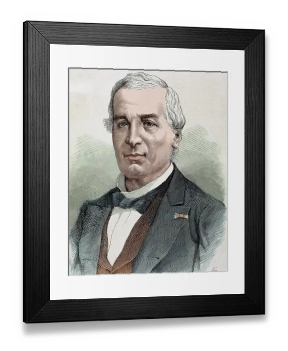 Framed Print : BARTHELEMY SAINT-HILAIRE, Jules (1805-1895). French politician, philosopher and orientalist