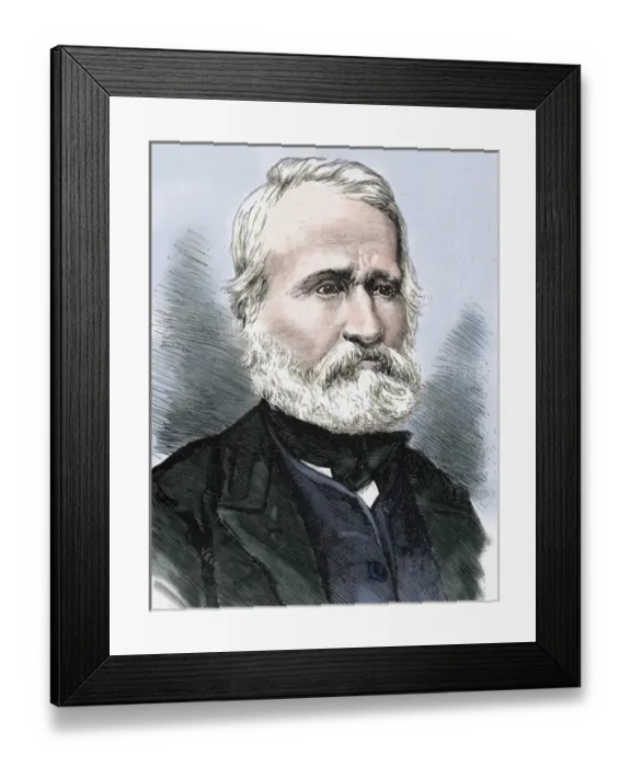 Framed Print : Blanqui, Louis Auguste (1805-1881). French revolutionary. Colored engraving Framed Print : Blanqui, Louis Auguste (1805-1881). French revolutionary. Colored engraving