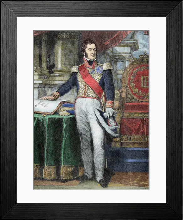 Framed Print : Louis-Philippe I (Paris, 1773-Claremont, 1850) Framed Print : Louis-Philippe I (Paris, 1773-Claremont, 1850)