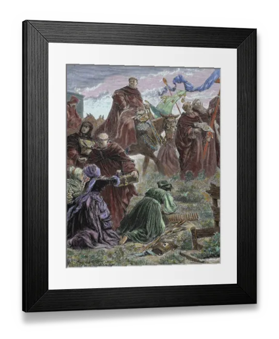 Framed Print : Martin Luther, (1483-1546). German reformer. Doctor of Theology and Augustinian priest