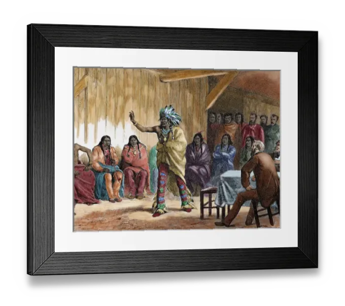 Framed Print : Meriwether Lewis, (1774-1809). American explorer