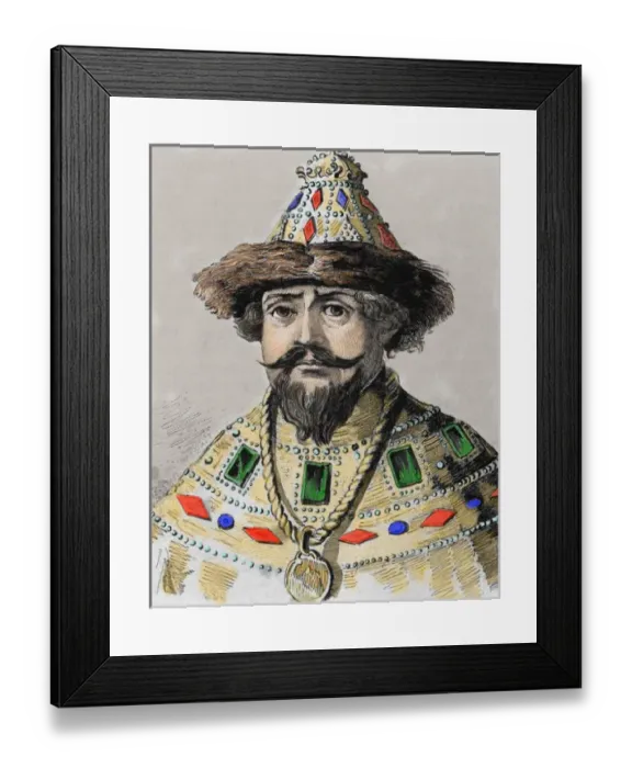 Framed Print : Michael I (Mikhail Fyodorovich Romanov), (1596-Moscow, 1645). Tsar of Russia from 1613 to 1645 Framed Print : Michael I (Mikhail Fyodorovich Romanov), (1596-Moscow, 1645). Tsar of Russia from 1613 to 1645