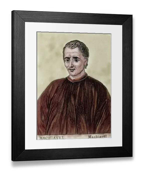 Framed Print : Machiavelli, Niccol (Florence, 1469-Florence, 1527). Italian writer and statesman Framed Print : Machiavelli, Niccol (Florence, 1469-Florence, 1527). Italian writer and statesman