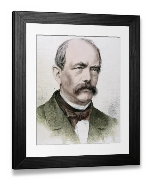 Framed Print : BISMARCK, Otto-Leopold, Prince of (1815-1898). German statesman. Nineteenth-century engraving Framed Print : BISMARCK, Otto-Leopold, Prince of (1815-1898). German statesman. Nineteenth-century engraving