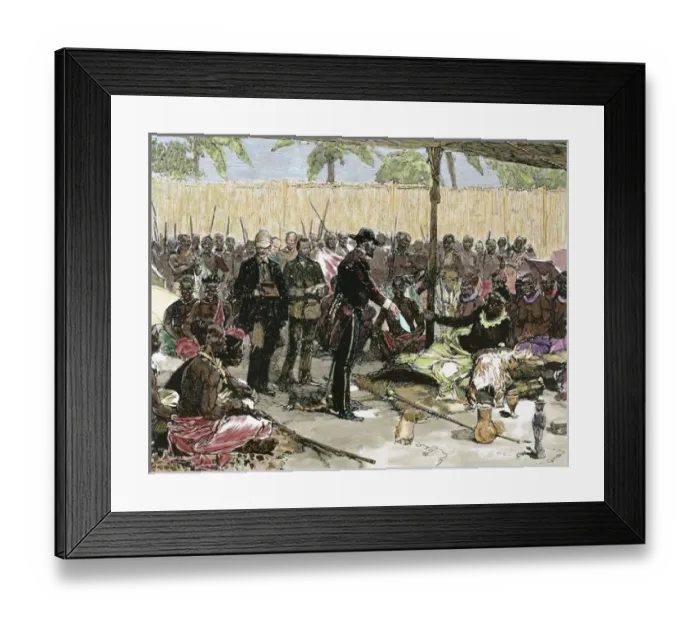 Framed Print : Brazza, Pierre-Paul Savorgnan de (1852-1905). French explorer and navigator of Italian origin Framed Print : Brazza, Pierre-Paul Savorgnan de (1852-1905). French explorer and navigator of Italian origin