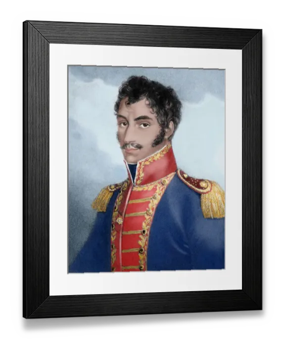Framed Print : BOLIVAR, Simon (Caracas, 1793-Santa Marta, 1830) Framed Print : BOLIVAR, Simon (Caracas, 1793-Santa Marta, 1830)