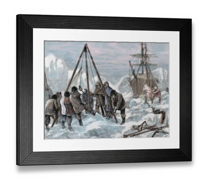 Framed Print : Nares, Sir George Strong (1831-1915). British naval officer and Arctic explorer Framed Print : Nares, Sir George Strong (1831-1915). British naval officer and Arctic explorer
