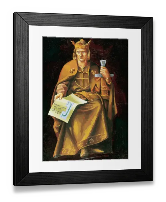 Framed Print : ALFONSO X of Castile the Wise (Toledo, 1221-Seville, 1284). King of Castile and Leon