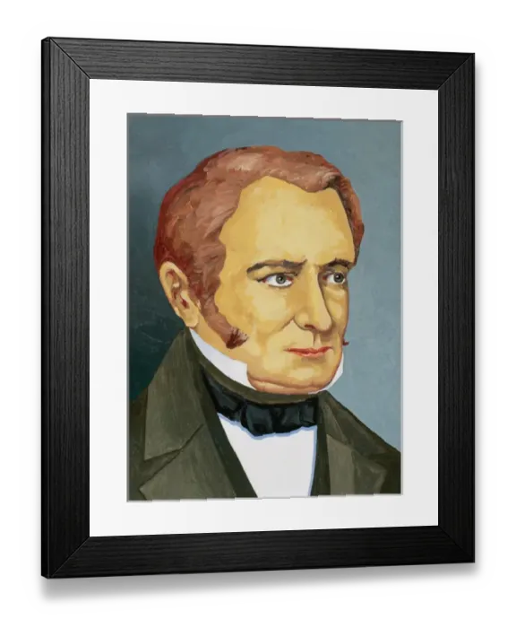 Framed Print : CABET Etiene (Dijonm 1788-Saint-Louis, 1856). French socialist politician. Color drawing Framed Print : CABET Etiene (Dijonm 1788-Saint-Louis, 1856). French socialist politician. Color drawing
